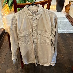 Filson Feather Cloth Long Sleeve Shirt size Large